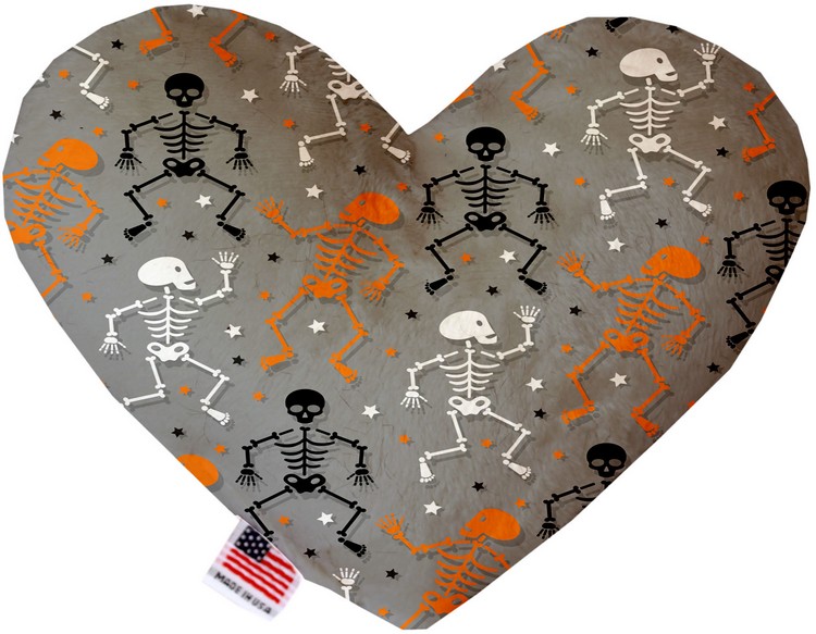 Skeletons Dancing 8 inch Stuffing Free Heart Dog Toy